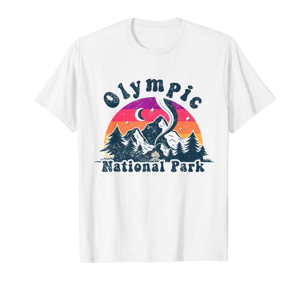 Olympic National Park Mountain T-Shirt - Fun Novelty Design for Adults - T-Shirt, Sweatshirt, Hoodie
