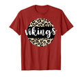 Leopard Vikings Team Mascot School T-Shirt - Graphic Print Men Women - T-Shirt, Sweatshirt, Hoodie