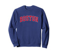 Boston Massachusetts Ma Sports Red Sweatshirt - Unique Graphic Men Women - T-Shirt, Sweatshirt, Hoodie