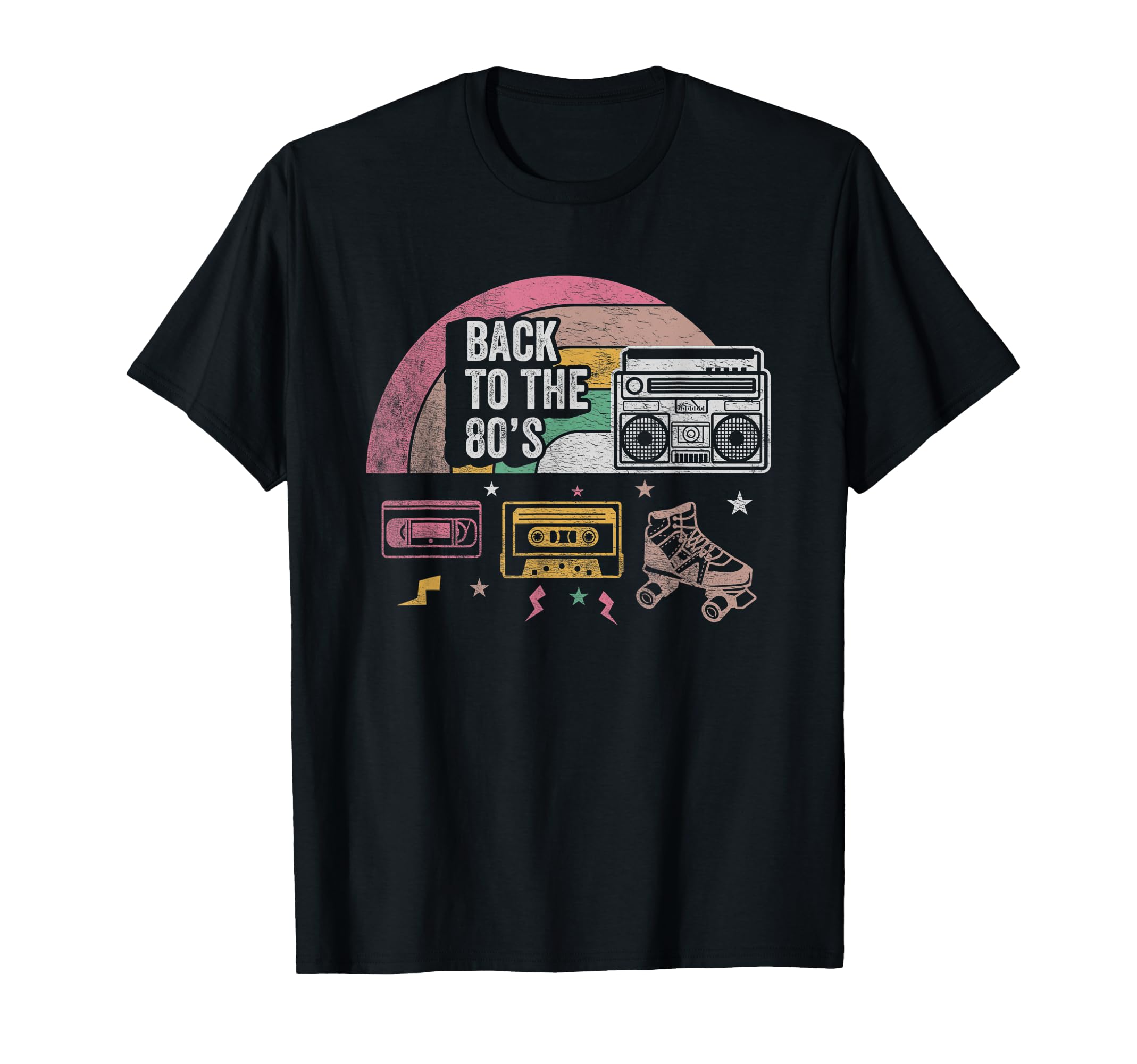 Back To 80S Boombox Roller Skates T-Shirt - Novelty Apparel for Adults - T-Shirt, Sweatshirt, Hoodie