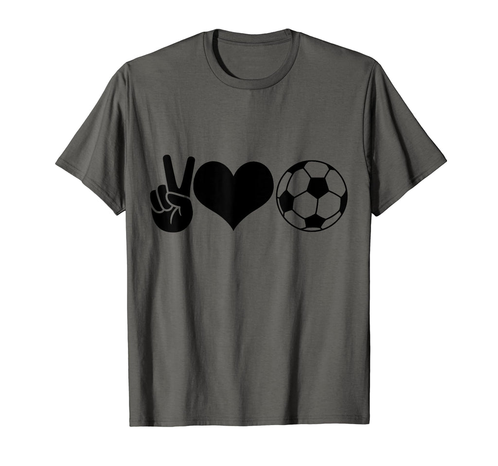 Soccer Peace Love Soccer Player T-Shirt - Casual Everyday Wear Unisex - T-Shirt, Sweatshirt, Hoodie