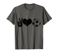 Soccer Peace Love Soccer Player T-Shirt - Casual Everyday Wear Unisex - T-Shirt, Sweatshirt, Hoodie