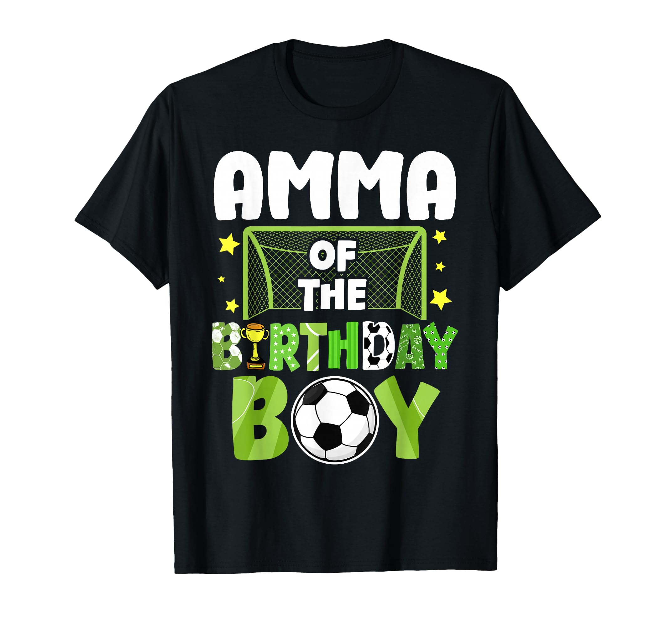 Soccer Amma Birthday Party Family T-Shirt - Unique Graphic Men Women - T-Shirt, Sweatshirt, Hoodie