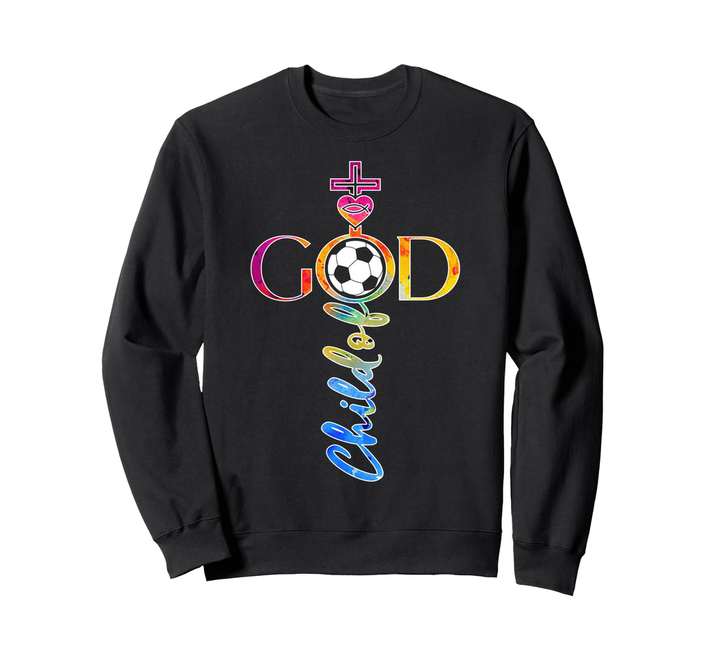 Religious Jesus Soccer Child God Soccer Sweatshirt - Trendy Graphic Unisex - T-Shirt, Sweatshirt, Hoodie