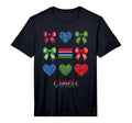 Gambia Flag Soccer Lovers Coquette T-Shirt - Custom Art Print for Adults - T-Shirt, Sweatshirt, Hoodie