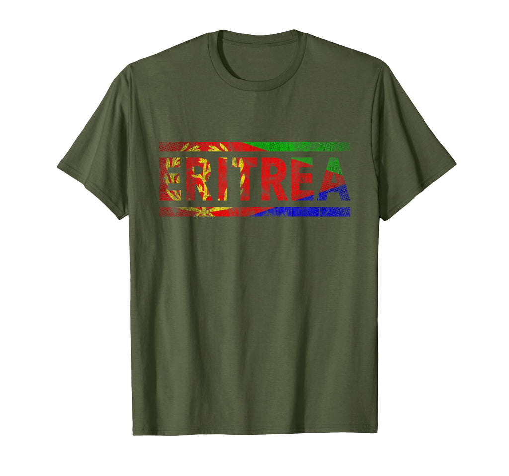 Eritrea Flag Eritrean Distressed T-Shirt - Streetwear Style Men Women - T-Shirt, Sweatshirt, Hoodie