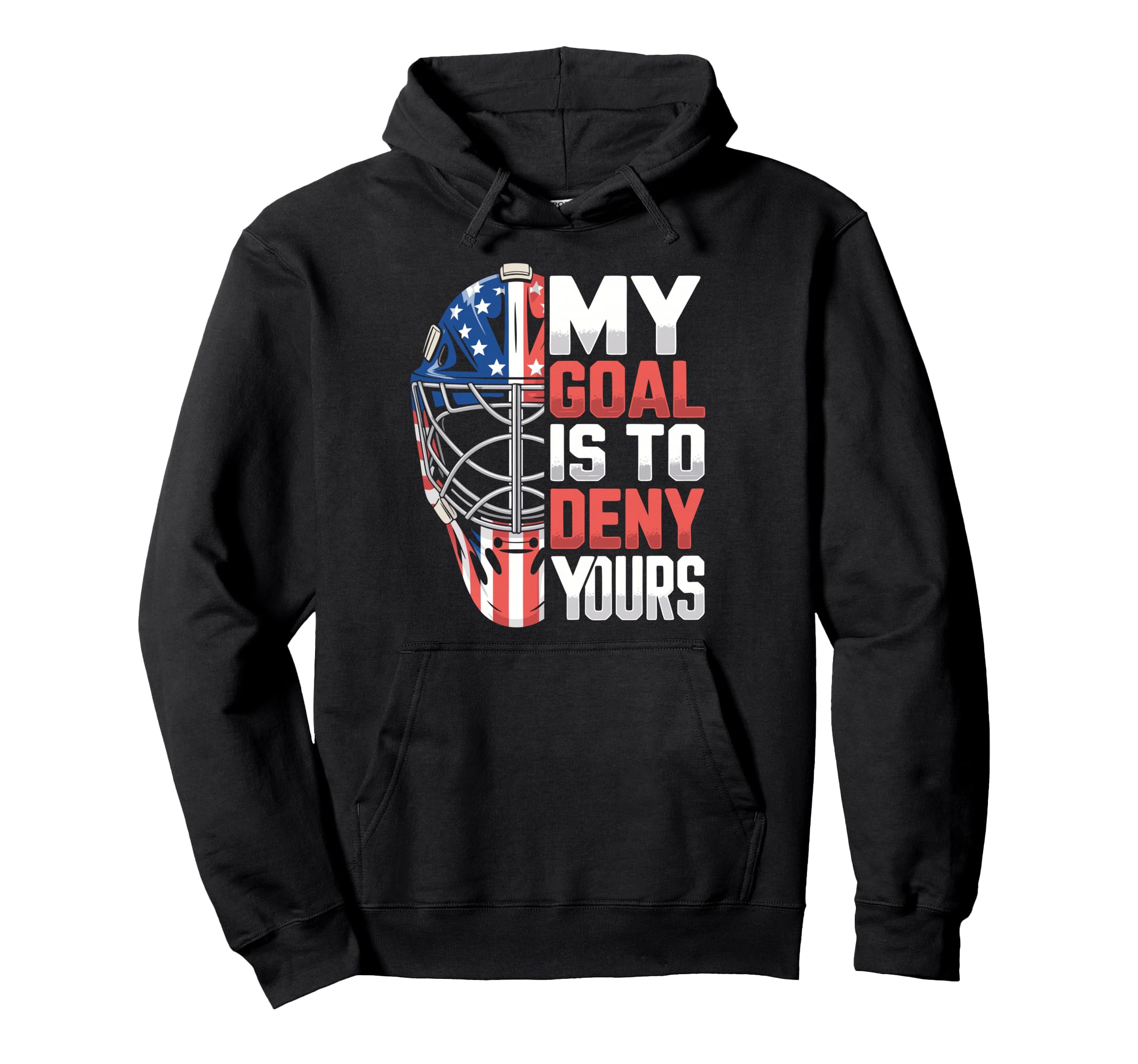 Ice Hockey Goalkeeper Mask Goalie Hockey Hoodie - Trendy Graphic Men Women - T-Shirt, Sweatshirt, Hoodie