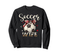 Soccer Wife Headband Leopard Soccer Sweatshirt - Unique Graphic Unisex - T-Shirt, Sweatshirt, Hoodie