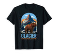 Glacier National Park Montana Grizzly T-Shirt - Custom Art Print Unisex - T-Shirt, Sweatshirt, Hoodie