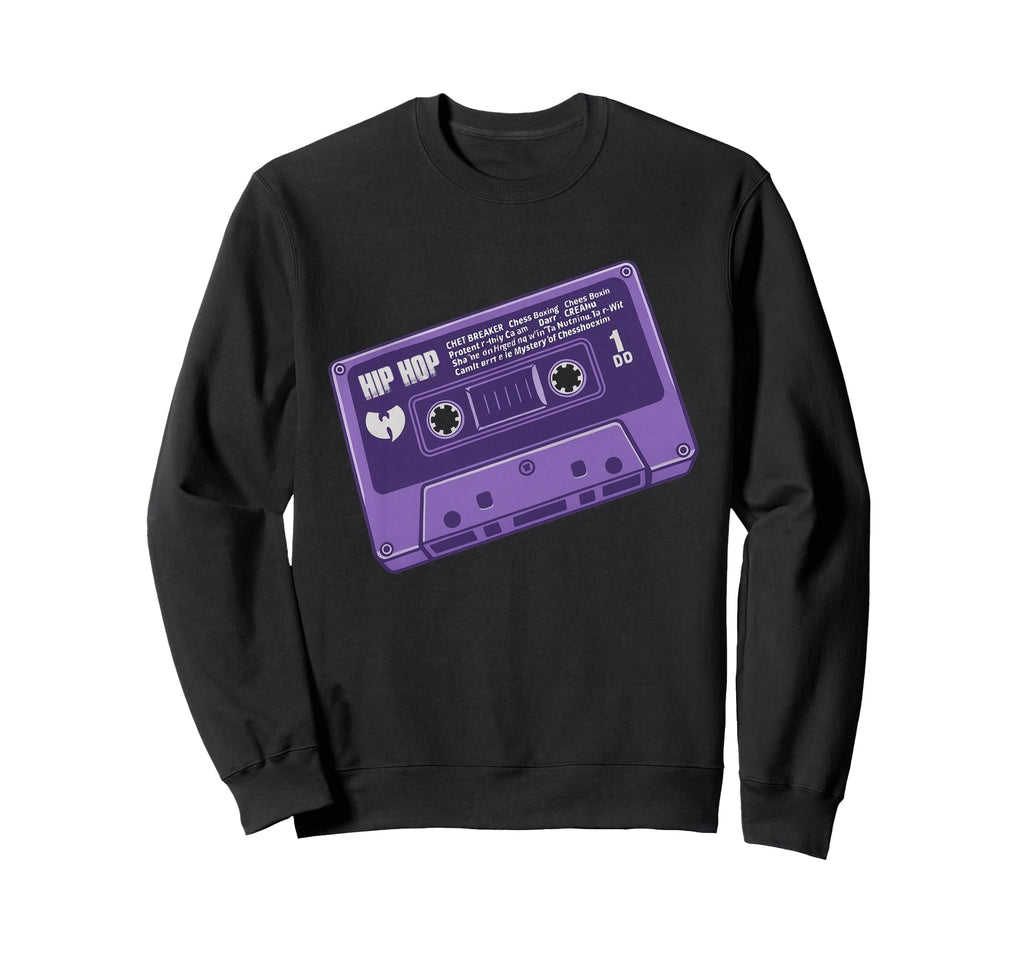 Purple Cassette Tape 90S Hip Hop Sweatshirt - Fun Novelty Design Unisex - T-Shirt, Sweatshirt, Hoodie