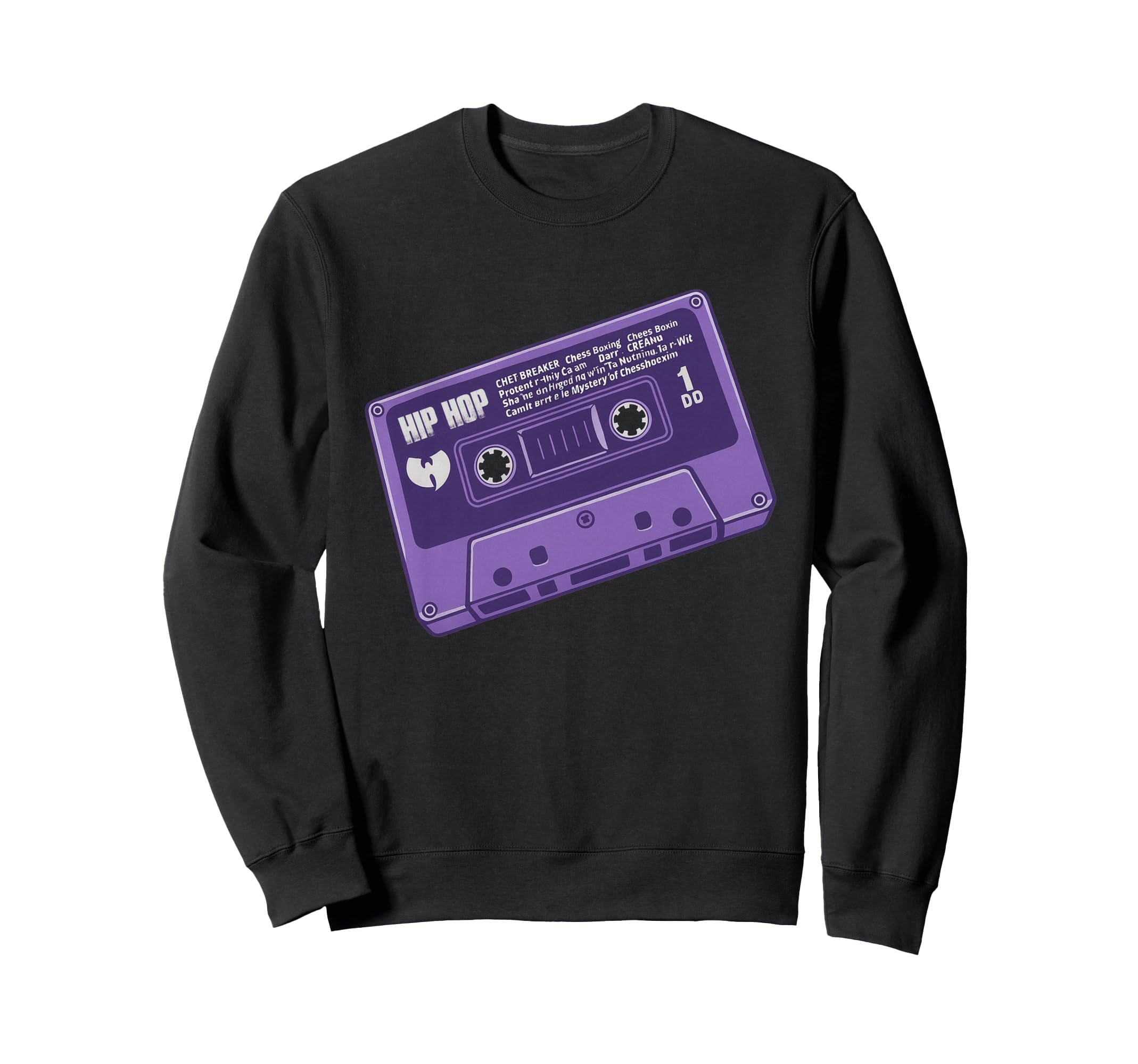 Purple Cassette Tape 90S Hip Hop Sweatshirt - Fun Novelty Design Unisex - T-Shirt, Sweatshirt, Hoodie