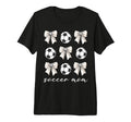 Soccer Mom Coquette Bow Soccer T-Shirt - Casual Everyday Wear Men Women - T-Shirt, Sweatshirt, Hoodie