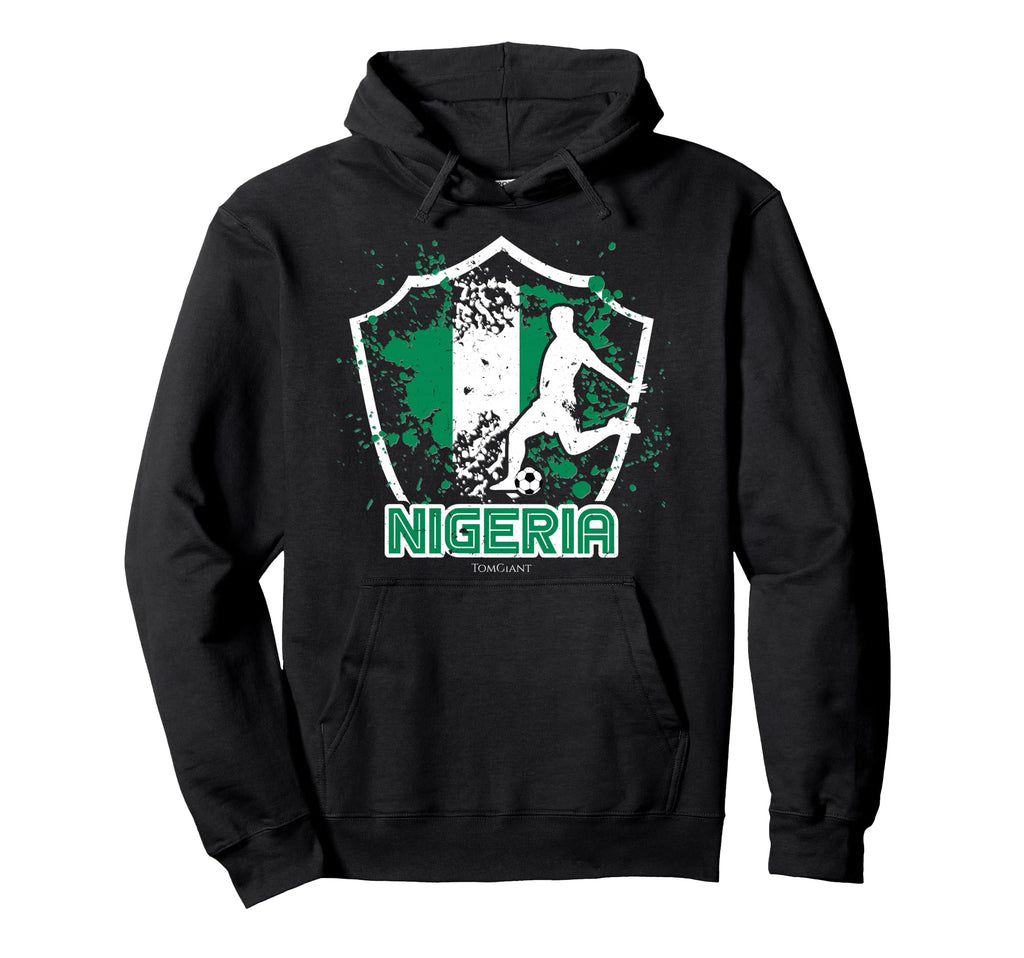 Soccer Football Nigeria Nigerian World Hoodie - Trendy Graphic for Adults - T-Shirt, Sweatshirt, Hoodie