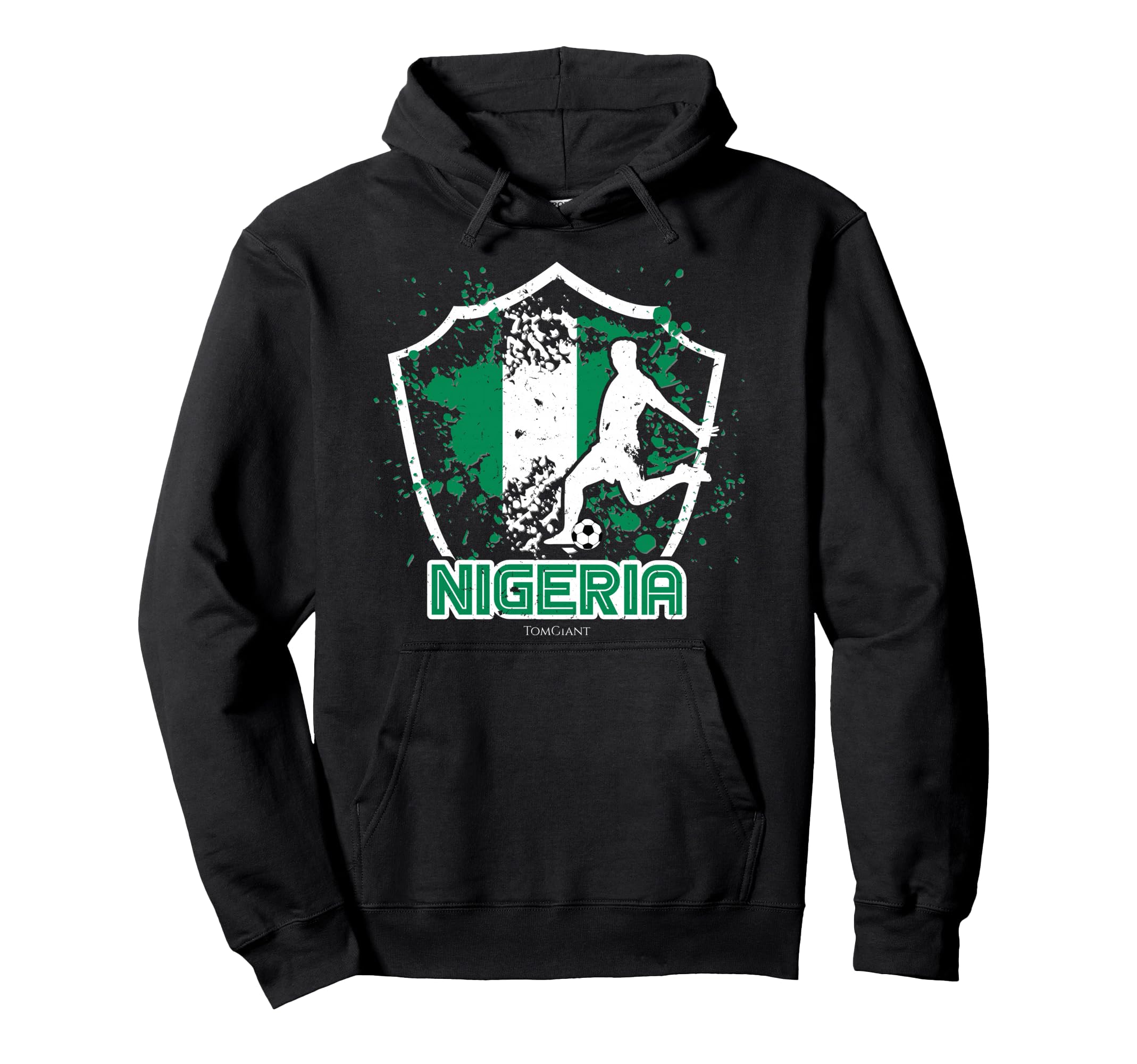 Soccer Football Nigeria Nigerian World Hoodie - Trendy Graphic for Adults - T-Shirt, Sweatshirt, Hoodie