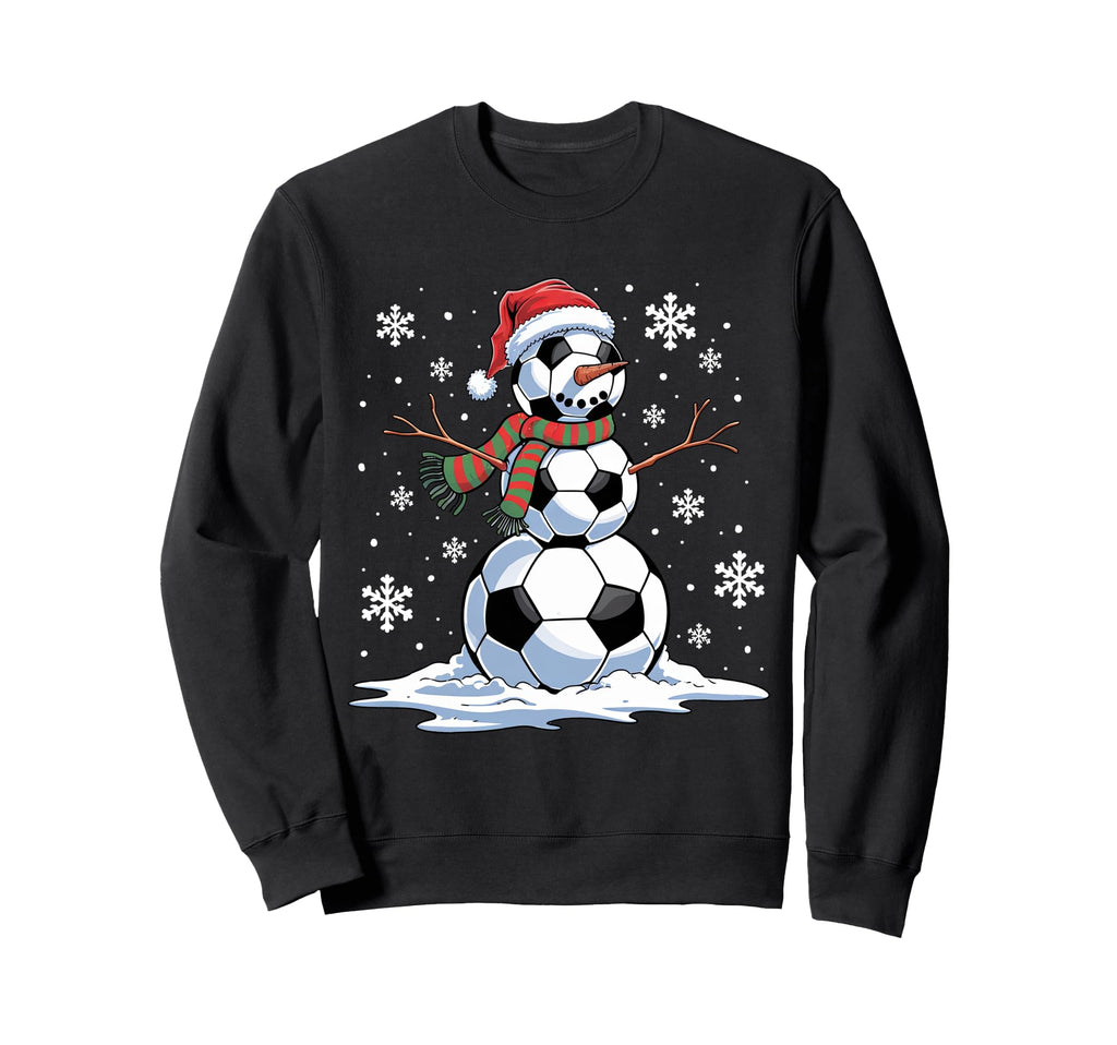 Soccer Snowman Soccer Player Sweatshirt - Fun Novelty Design Men Women - T-Shirt, Sweatshirt, Hoodie