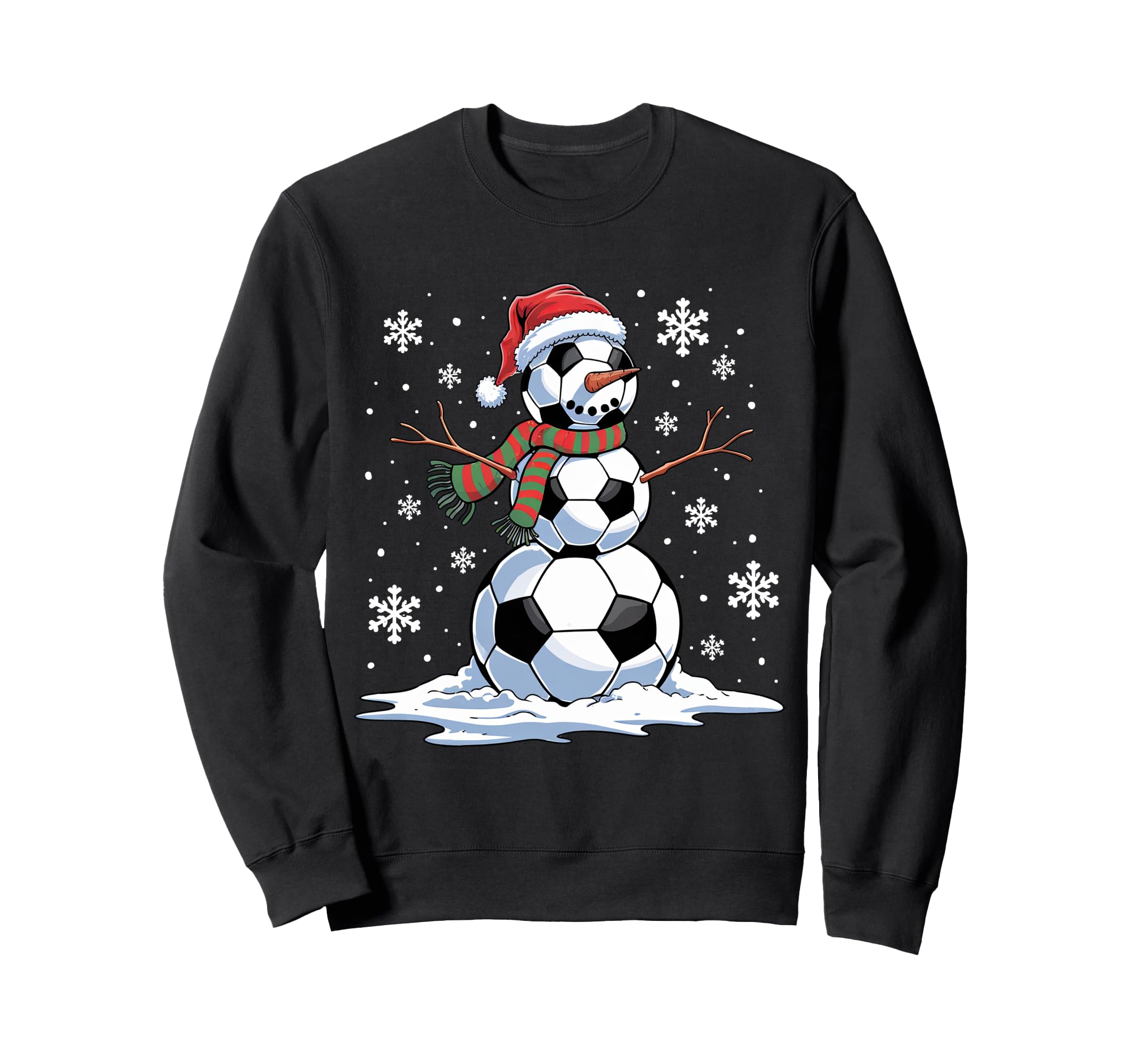 Soccer Snowman Soccer Player Sweatshirt - Fun Novelty Design Men Women - T-Shirt, Sweatshirt, Hoodie