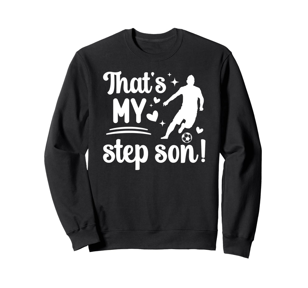 Proud Soccer Step Mom Soccer Player Sweatshirt - Trendy Graphic Unisex - T-Shirt, Sweatshirt, Hoodie
