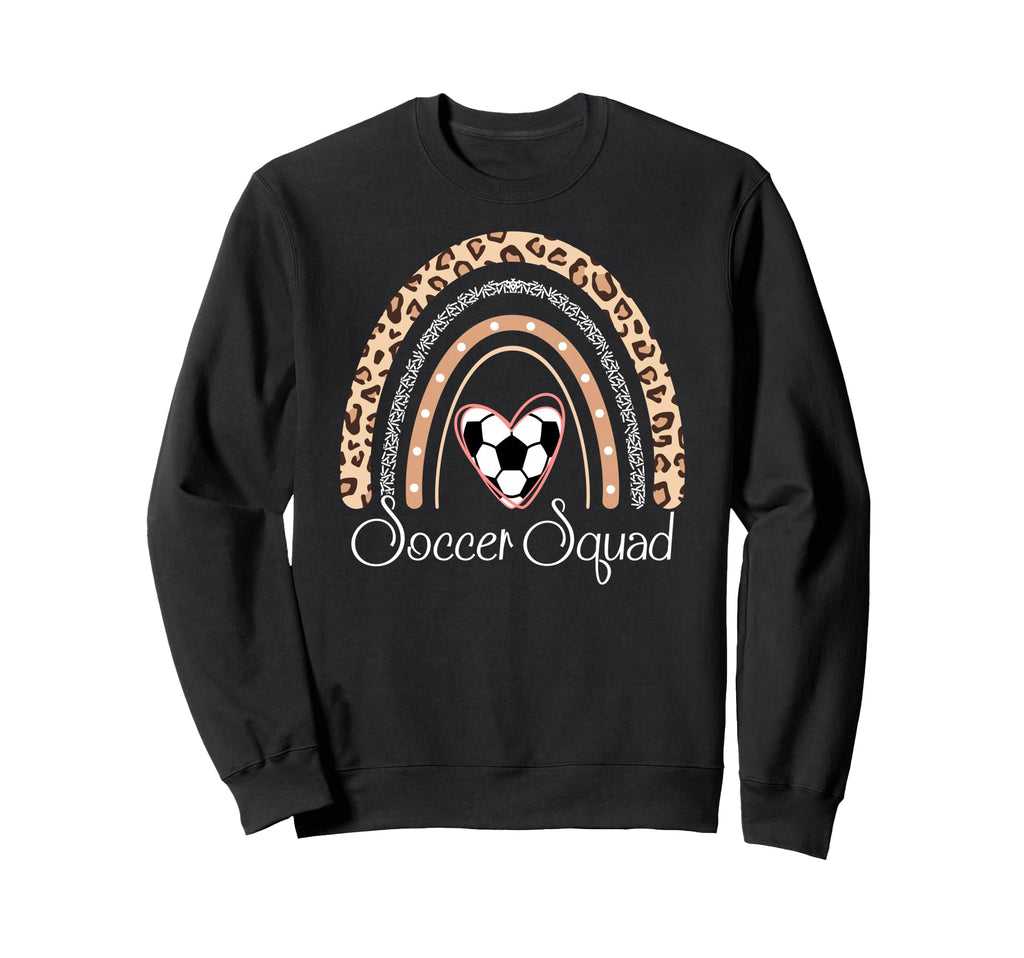 Soccer Squad Boho Rainbow Funny Sweatshirt - Unique Graphic Men Women - T-Shirt, Sweatshirt, Hoodie