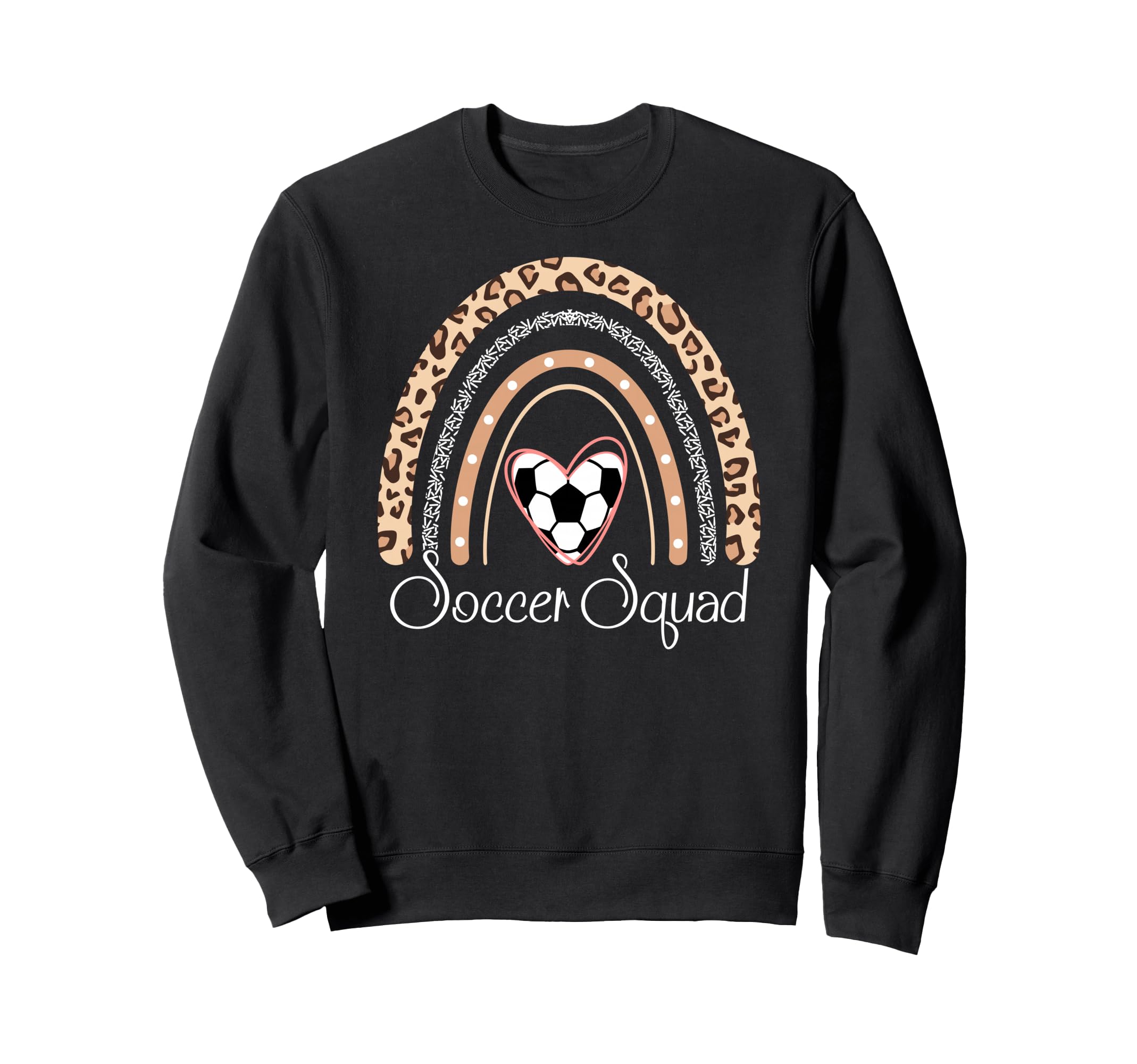 Soccer Squad Boho Rainbow Funny Sweatshirt - Unique Graphic Men Women - T-Shirt, Sweatshirt, Hoodie
