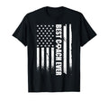 Best Soccer Coach Ever American Flag T-Shirt - Novelty Apparel for Adults - T-Shirt, Sweatshirt, Hoodie