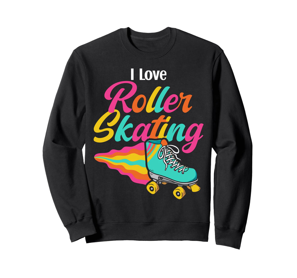 Roller Skating Skate 1970S I Love Sweatshirt - Unique Graphic Men Women - T-Shirt, Sweatshirt, Hoodie