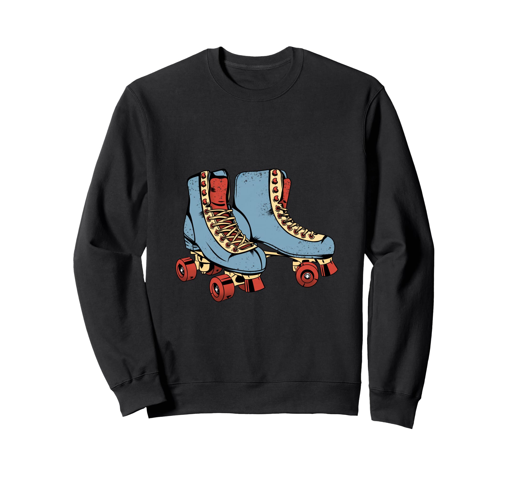 Blue Roller Skates Rollerblades Sweatshirt - Streetwear Style for Adults - T-Shirt, Sweatshirt, Hoodie