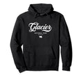 Glacier National Park Montana Hoodie - Minimalist Print Men Women - T-Shirt, Sweatshirt, Hoodie