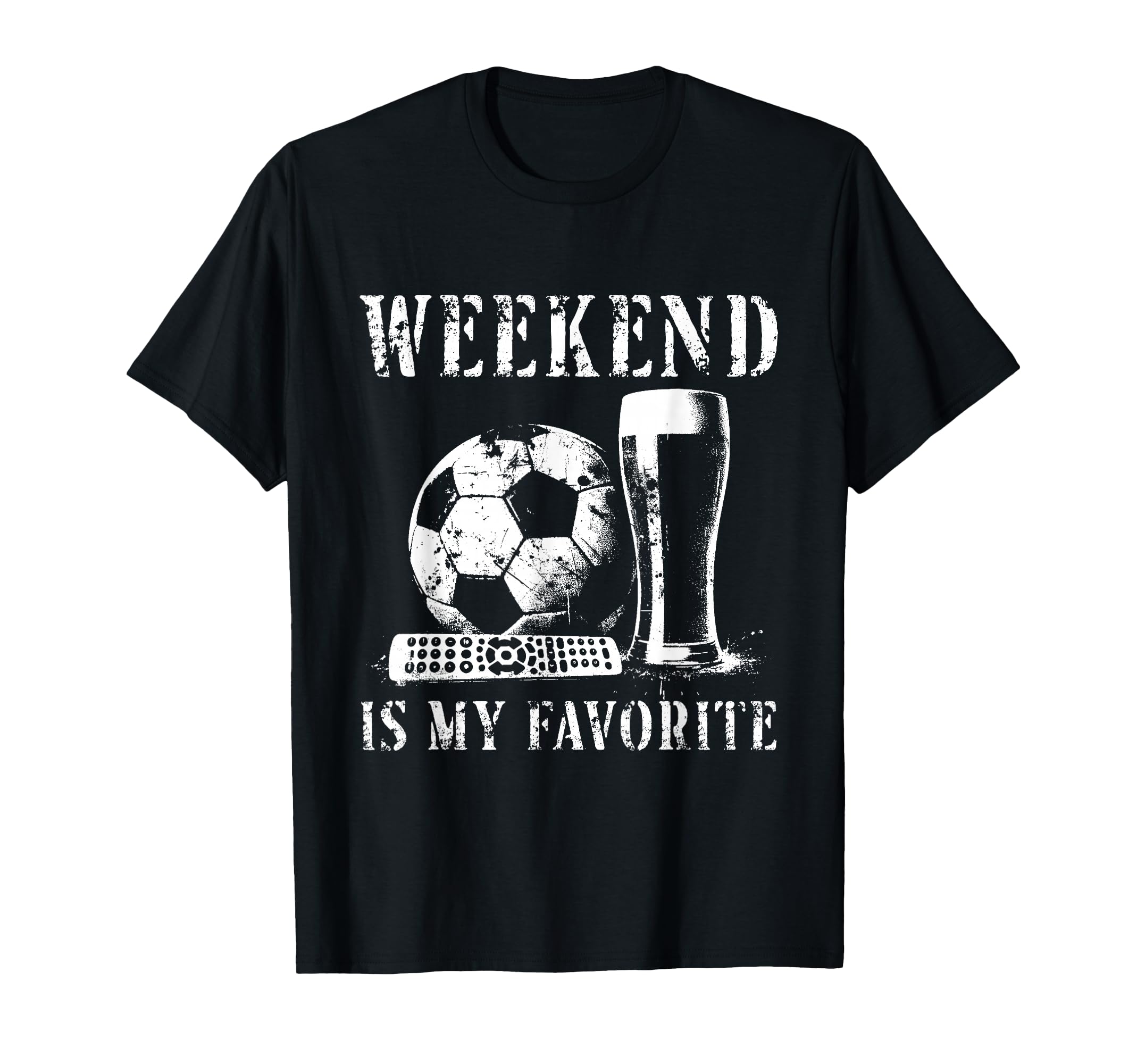 Weekend Is My Favorite Soccer Beer T-Shirt - Graphic Print for Adults - T-Shirt, Sweatshirt, Hoodie