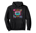 80S Just Wanna Have Fun Cassette Skate Hoodie - Graphic Print Men Women - T-Shirt, Sweatshirt, Hoodie
