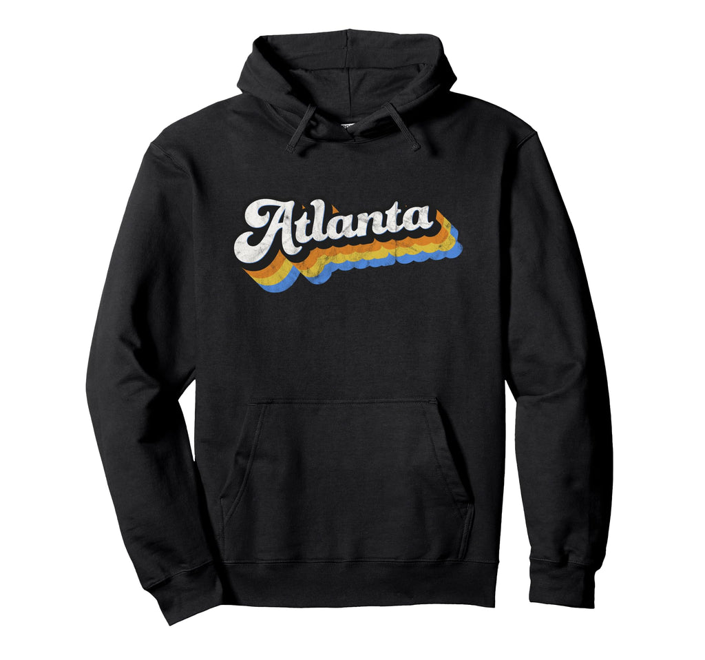 Atlanta Ga Distressed Atl Pride Hoodie - Fun Novelty Design for Adults - T-Shirt, Sweatshirt, Hoodie