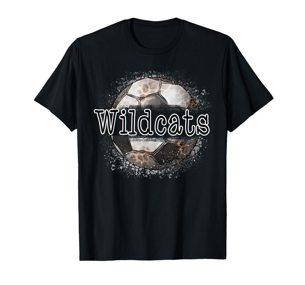 Wildcats Soccer Leopard Splatter Game T-Shirt - Custom Art Print Unisex - T-Shirt, Sweatshirt, Hoodie