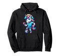 Footballer Unicorn Fans Soccer Team Hoodie - Aesthetic Graphic Men Women - T-Shirt, Sweatshirt, Hoodie