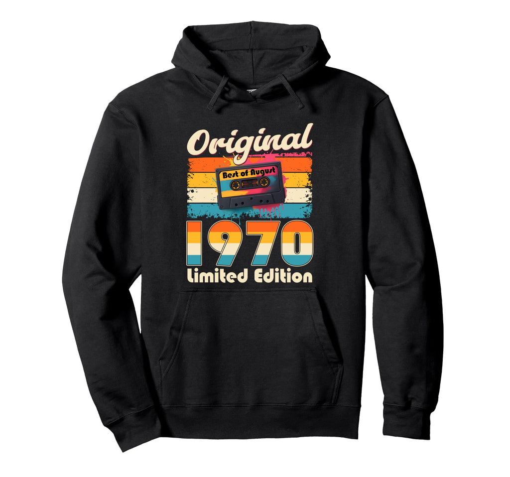 55Th Birthday Gift August 1970 Hoodie - Streetwear Style for Adults - T-Shirt, Sweatshirt, Hoodie