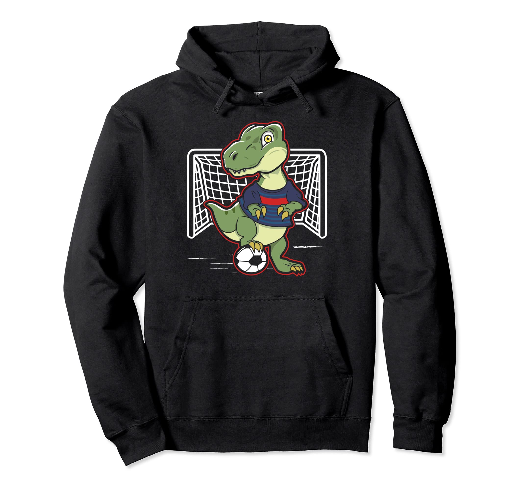 Soccer Dinosaur Soccer Hoodie - Custom Art Print Unisex - T-Shirt, Sweatshirt, Hoodie