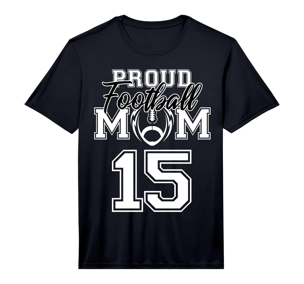 Custom Proud Football Mother Number T-Shirt - Custom Art Print for Adults - T-Shirt, Sweatshirt, Hoodie