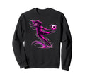 Soccer Player Mid Kick Dynamic Sweatshirt - Minimalist Print for Adults - T-Shirt, Sweatshirt, Hoodie
