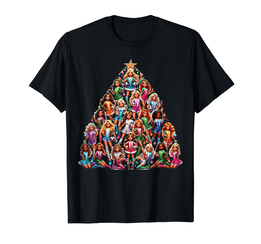 Soccer Tree Holiday Soccer Team T-Shirt - Minimalist Print Men Women - T-Shirt, Sweatshirt, Hoodie