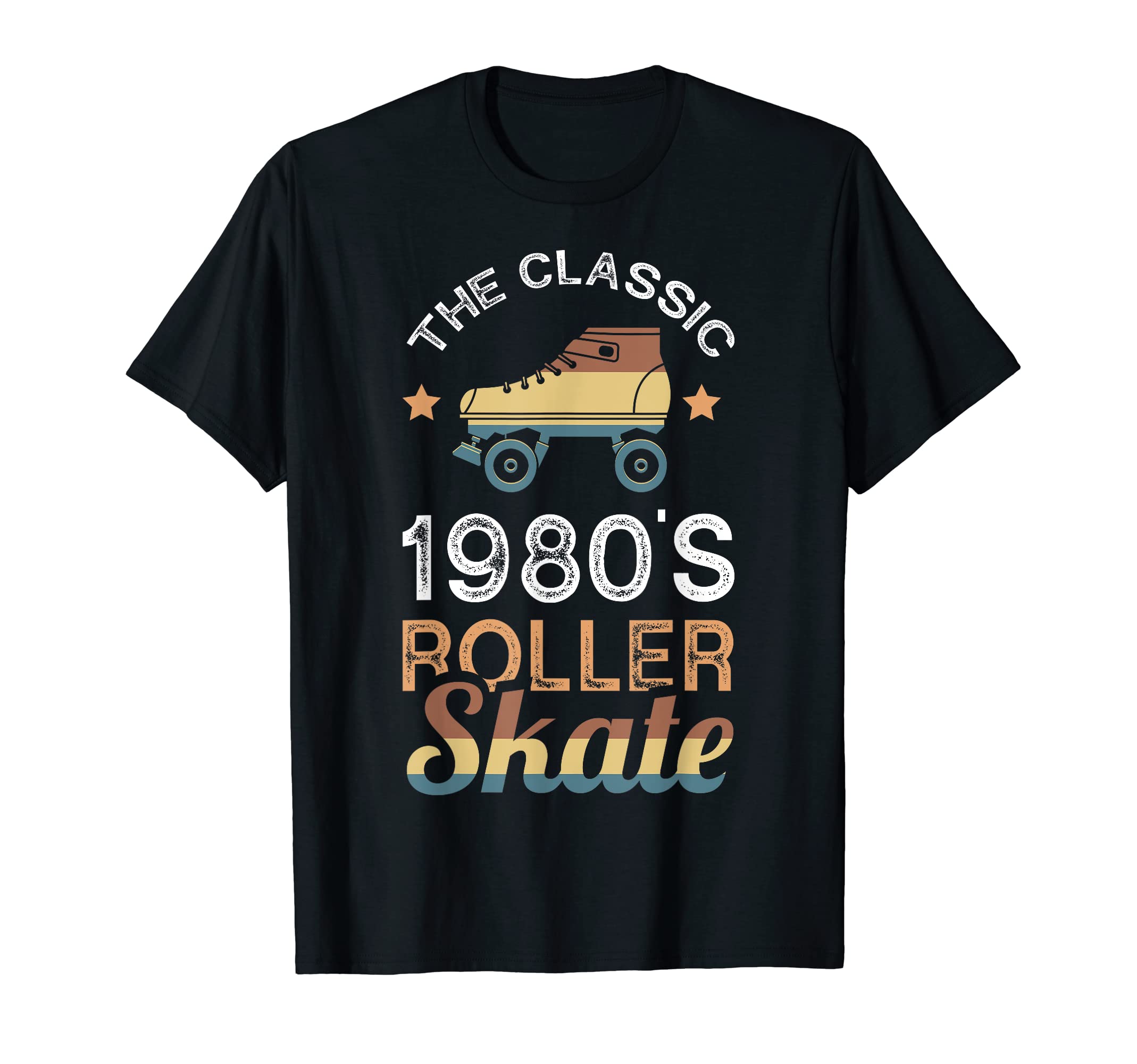 1980S Roller Funny Skater Skates T-Shirt - Minimalist Print for Adults - T-Shirt, Sweatshirt, Hoodie
