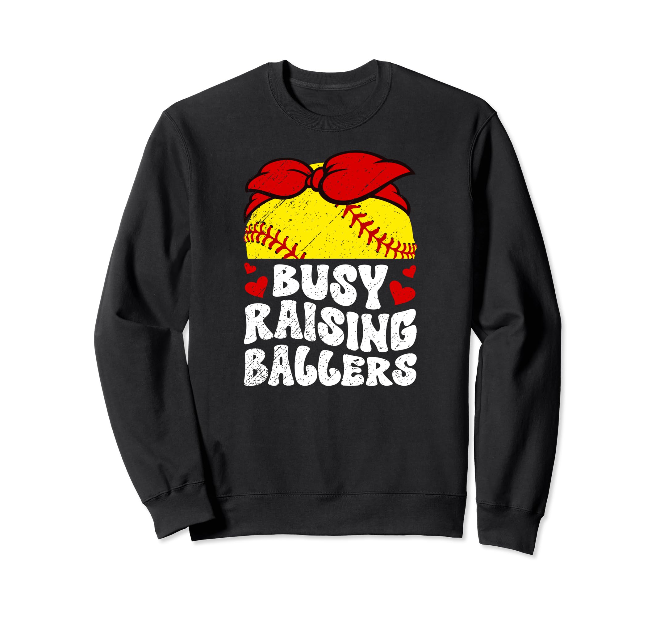 Busy Raising Ballers Softball Mom Sweatshirt - Novelty Apparel Men Women - T-Shirt, Sweatshirt, Hoodie
