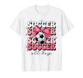 Groovy Soccer Coquette Bow Soccer All T-Shirt - Trendy Graphic for Adults - T-Shirt, Sweatshirt, Hoodie