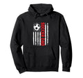 Soccer Dad Flag Red Hoodie - Aesthetic Graphic Men Women - T-Shirt, Sweatshirt, Hoodie