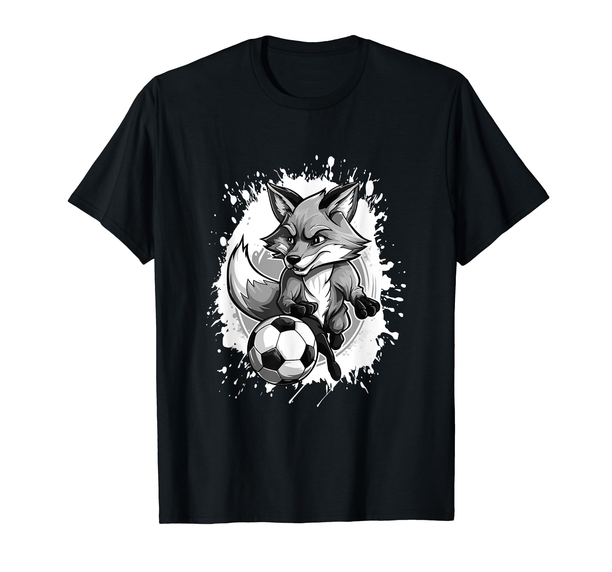 Fox Playing Soccer Team Sports Animal T-Shirt - Trendy Graphic Unisex - T-Shirt, Sweatshirt, Hoodie