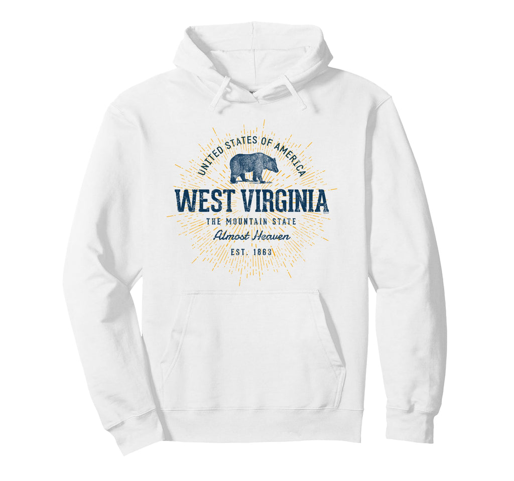 State West Virginia Hoodie - Streetwear Style for Adults - T-Shirt, Sweatshirt, Hoodie
