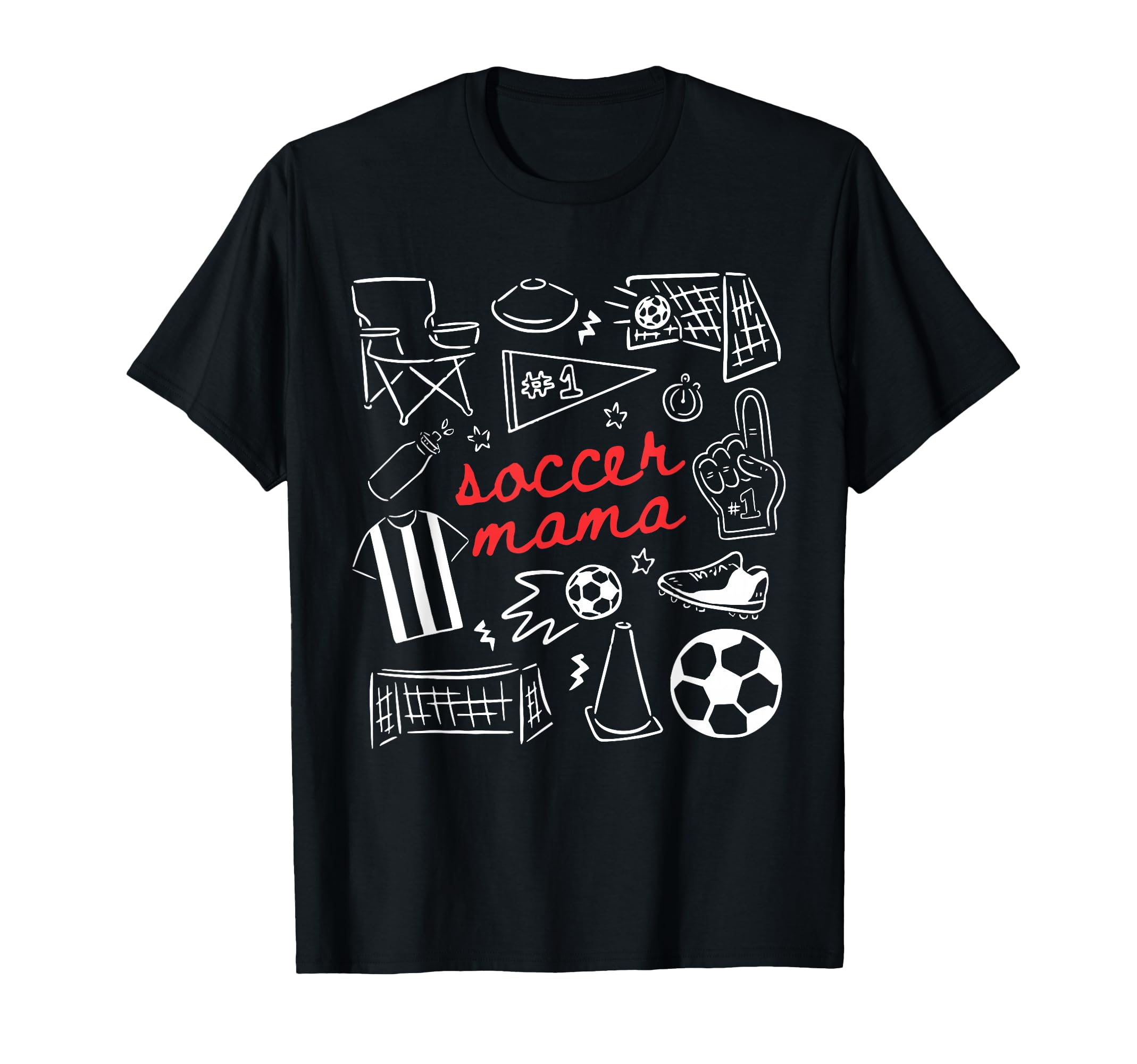 Soccer Mama Mothers Day Game Day T-Shirt - Aesthetic Graphic Men Women - T-Shirt, Sweatshirt, Hoodie