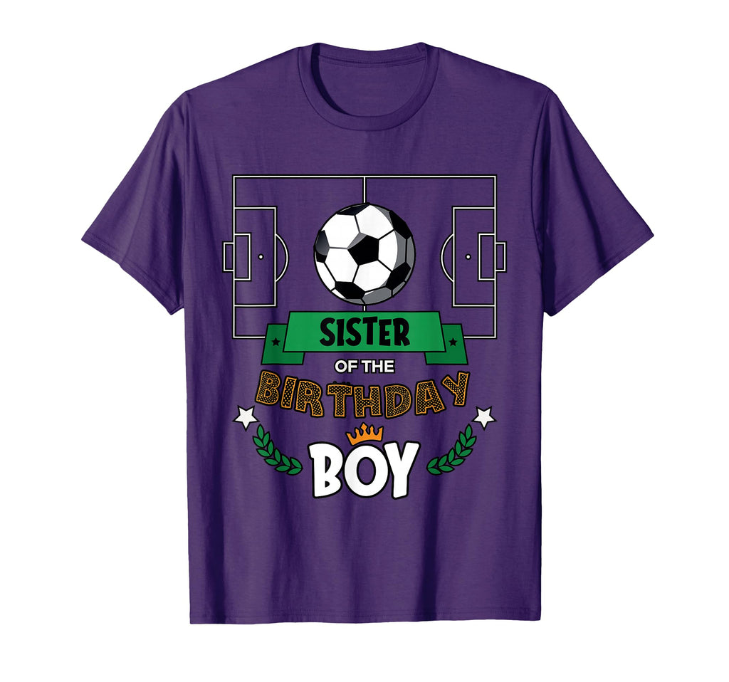 Sister Birthday Soccer Theme Matching T-Shirt - Fun Novelty Design Unisex - T-Shirt, Sweatshirt, Hoodie