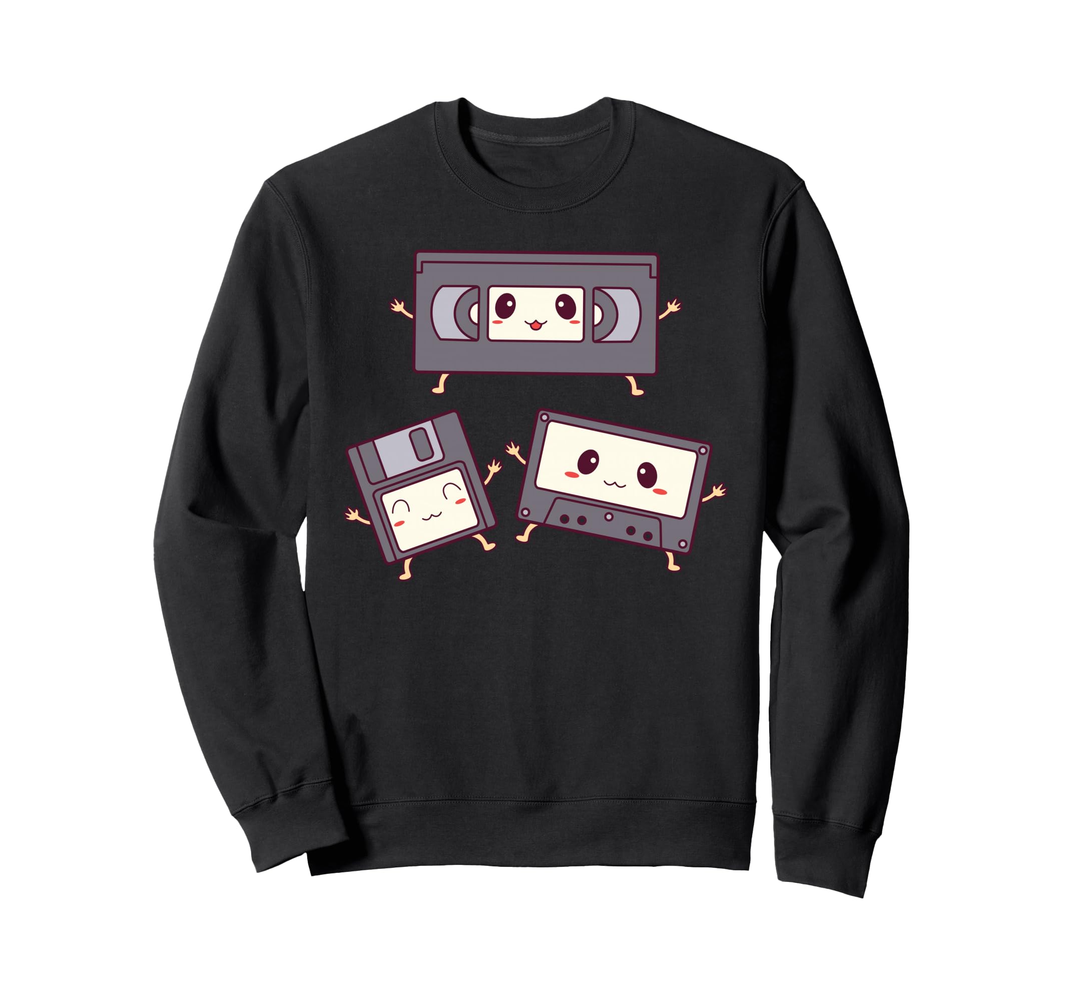 Cassette Tape Floppy Disc And Sweatshirt - Casual Everyday Wear for Adults - T-Shirt, Sweatshirt, Hoodie