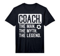 Coach Myth Legend Soccer Football T-Shirt - Aesthetic Graphic Men Women - T-Shirt, Sweatshirt, Hoodie