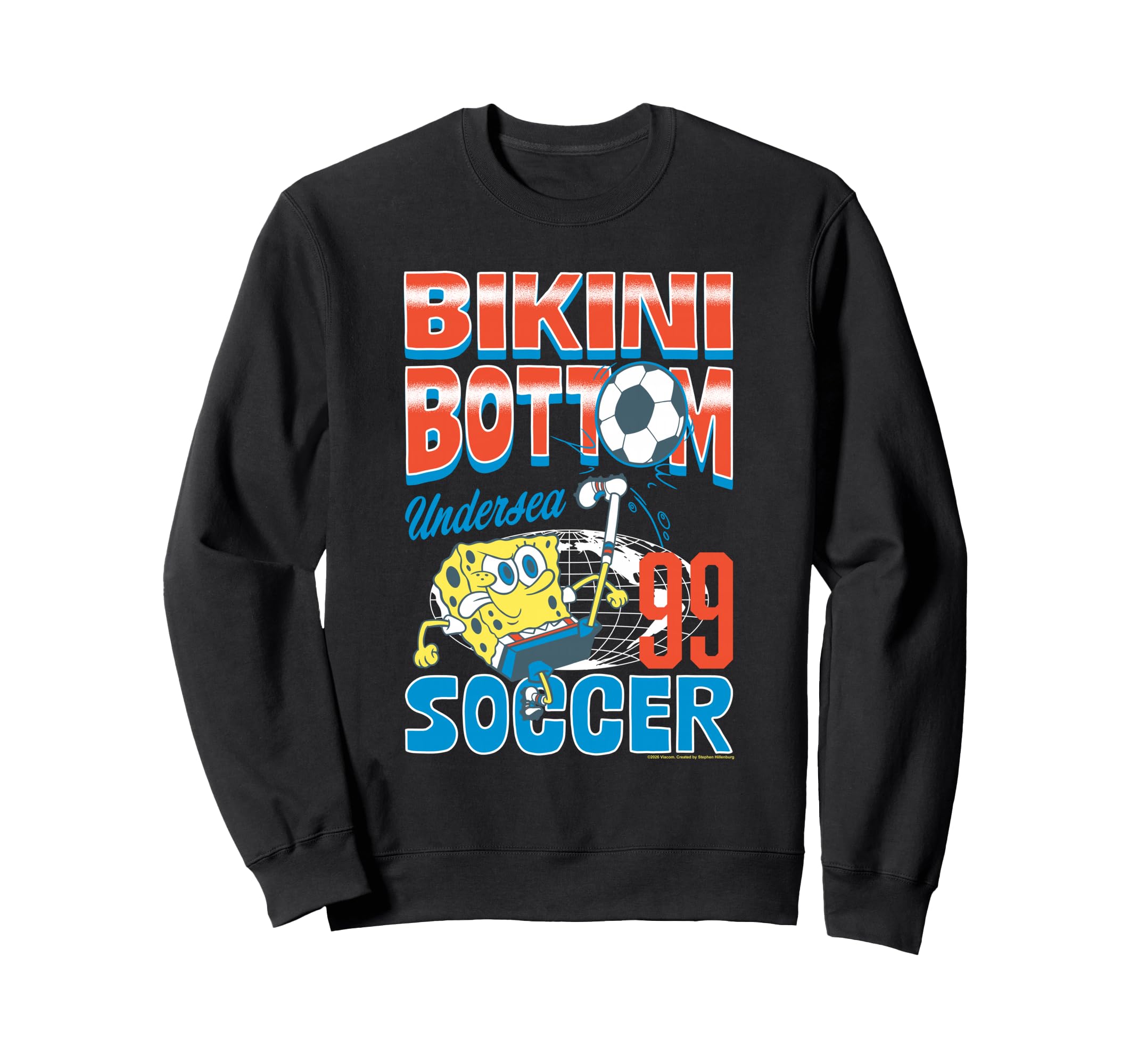 Spongebob Bikini Bottom Soccer 99 Sweatshirt - Graphic Print Unisex - T-Shirt, Sweatshirt, Hoodie