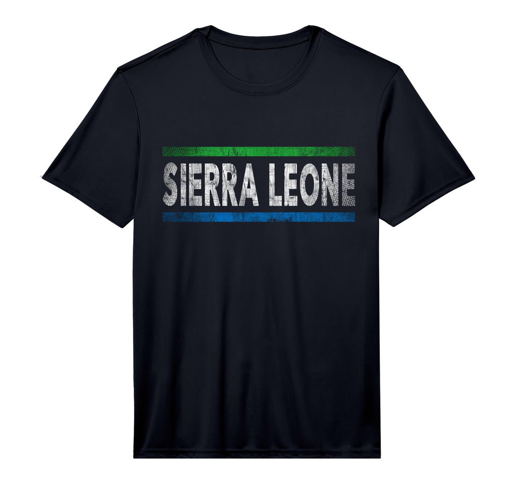 Sierra Leone Flag Distressed T-Shirt - Custom Art Print for Adults - T-Shirt, Sweatshirt, Hoodie