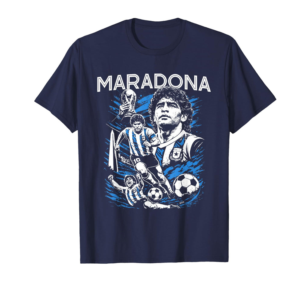 Diego Maradona 90S Hip Hop Soccer T-Shirt - Aesthetic Graphic Men Women - T-Shirt, Sweatshirt, Hoodie